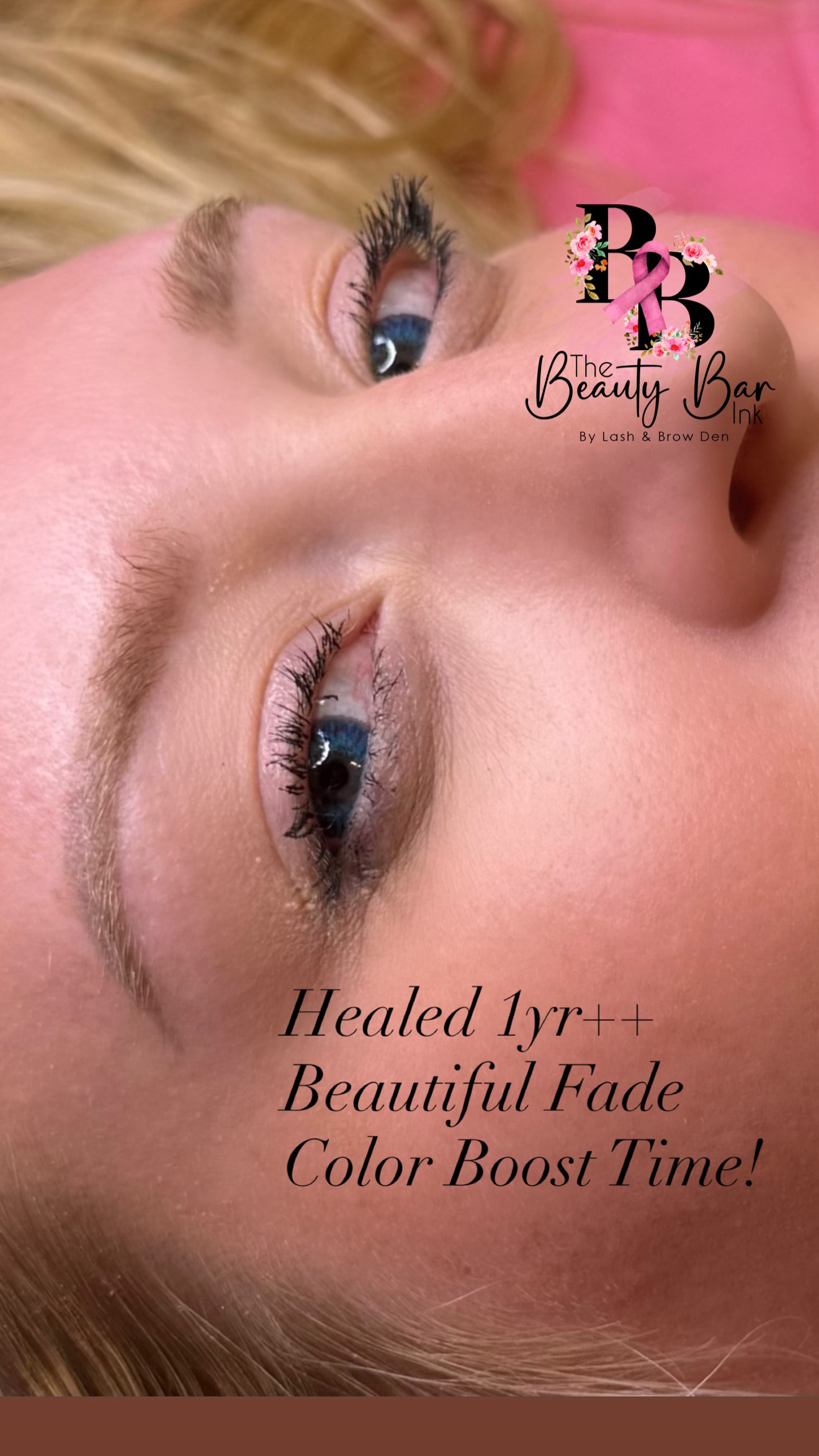 Healed brows one year later beautiful fade