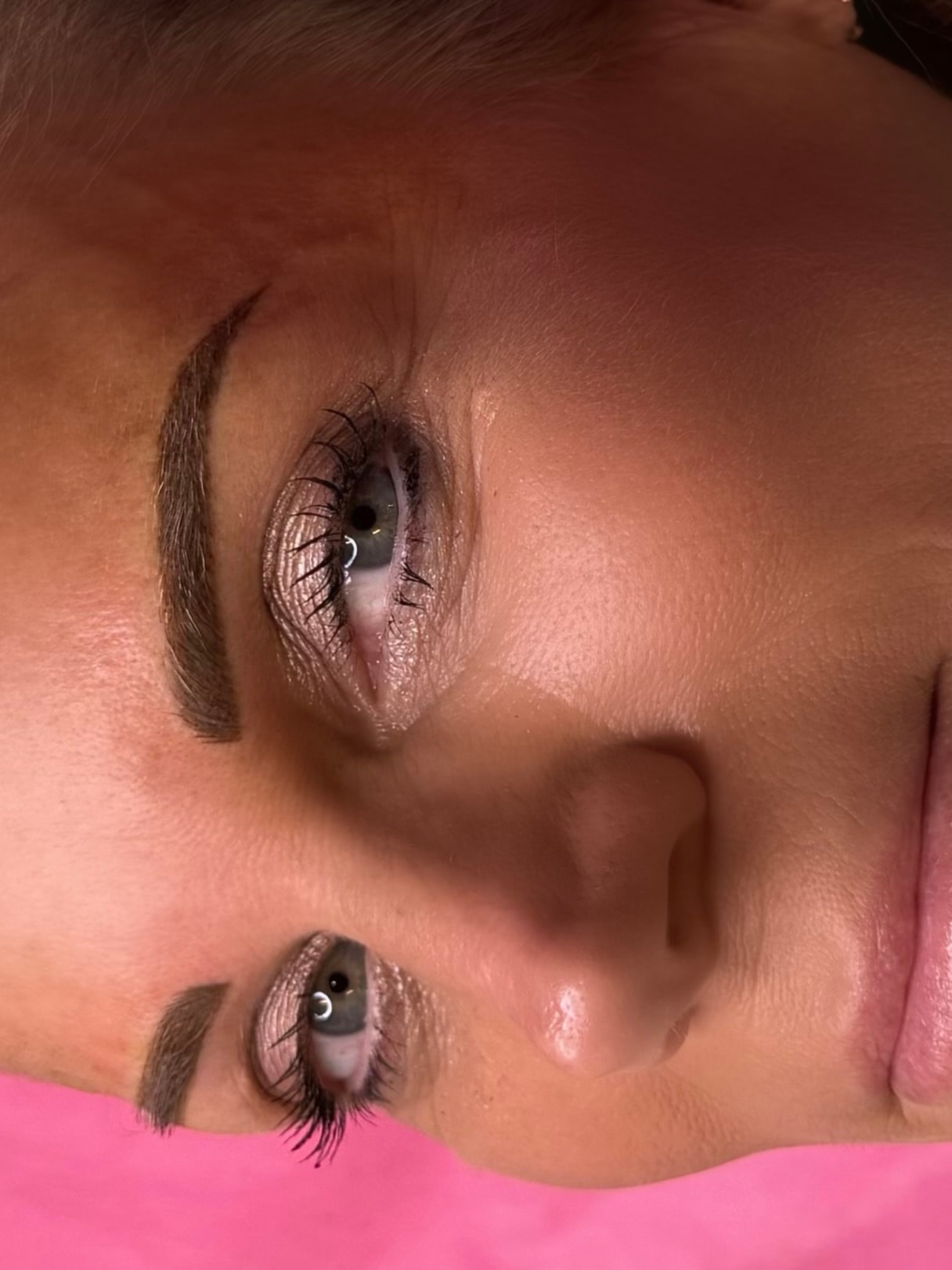 Soft natural brown brow result